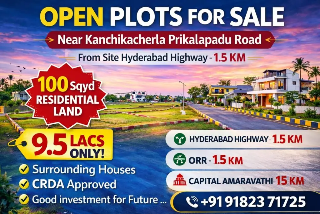 Open plots for sale in Vijayawada near Amaravati